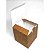 Caixinha 6,5x6,5x6,5 cm em duplex kraft/branco 276g - Imagem 3