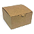 Caixinha 7x7x4 cm em kraft natural 280g - 25 unidades - Imagem 1