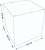 Caixinha padrão 9x9x9 cm em triplex branco 300g - 25 unidades - Imagem 2