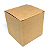 Caixinha padrão 8x8x8 cm em kraft natural 300g - 25 unidades - Imagem 1