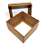 Caixinha 8x8x5 cm em duplex kraft/branco 200g com tampa - 06 unidades - Imagem 3