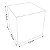 Caixinha padrão 8x8x8 cm em triplex branco 350g - 25 unidades - Imagem 2