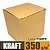 Caixinha padrão 10x10x10 cm em kraft natural 350g - 25 unidades - Imagem 1