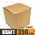 Caixinha padrão 8x8x8 cm em kraft natural 350g - 25 unidades - Imagem 1