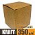Caixinha padrão 7x7x7 cm em kraft natural 350g - 25 unidades - Imagem 1