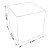 Caixinha padrão 7x7x7 cm em duplex branco 300g - 25 unidades - Imagem 2