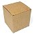 Caixinha padrão 6x6x6 cm em kraft natural 300g - 25 unidades - Imagem 1