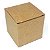 Caixinha padrão 5x5x5 cm em kraft natural 280g - 25 unidades - Imagem 1