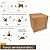 Caixinha padrão 9x9x10 cm em kraft natural 280g - 25 unidades - Imagem 4