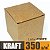 Caixinha padrão 5x5x5 cm em kraft natural 350g - unitário - Imagem 1