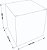 Caixinha padrão 6x6x6 cm em duplex branco 350g - unitário - Imagem 2