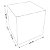 Caixinha padrão 9x9x9 cm em triplex branco 350g - unitário - Imagem 2