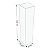 Caixinha 2,5x2,5x11 cm em triplex branco 300g - 50 unidades - Imagem 2