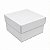 Caixinha com tampa 7x7x4 cm em triplex branco - 24 unidades - Imagem 1