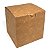 Caixinha 9x9x9 cm em duplex kraft/branco 276g - 4 unidades - Imagem 1