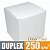 Caixinha padrão 8x8x8 cm em duplex branco 250g - 100 unidades - Imagem 1