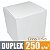 Caixinha padrão 9x9x9 cm em duplex branco 250g - 100 unidades - Imagem 1