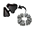 Borracha Coxim Coroa Cg 150 Titan 150 Fan 150 Start 150 160 4Pcs - Imagem 2