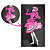 Capa Banco Moto Fan Titan Ybr Fazer Factor Rosa Mulher - Imagem 1