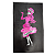 Capa Banco Moto Fan Titan Ybr Fazer Factor Rosa Mulher - Imagem 2