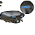 Capa de banco de moto personalizada 3D antiderrapante emborrachada - Honda Biz Logo azul - Imagem 3