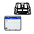 Suporte Para Placa De Moto - Retangular (universal) - Imagem 2