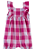 Romper Carter's  Linho Xadrez Rosa - Imagem 1