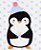 Pijama Carter's 4 Peças Azul Pinguim Corações - Imagem 3