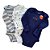 Kit Body Carter's Longo 3 Peças Azul Urso Laranja - Imagem 1