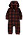 Macacão Carter's Fleece Pelinho Xadrez Vinho - Imagem 1