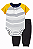 Conjunto Carter's 2 Peças Body Manga Amarela - Imagem 1
