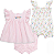 Conjunto Little Me Baby 3 Peças - Rosa Listrado - Imagem 1