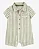 Romper Carter's  Linho Listras Verde Polo - Imagem 1
