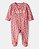 Macacão Carter's Malha Rosa Flores Sister - Zíper Bidirecional - Imagem 1