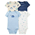 Kit Body Carter's 4 Peças Azul Dino - Imagem 1