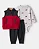 Conjunto Carter's 3 Peças Colete Fleece Vermelho - Imagem 1