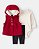 Conjunto Carter's 3 Peças Colete Vermelho Laços - Imagem 1