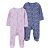 Kit Macacão Carter's 2 peças Roxo Floral - Imagem 1
