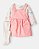 Conjunto Carter's 3 Peças Vestido Rosa Laços - Imagem 1