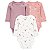 Kit Body Carter's Longo 3 Peças Rosa Flores - Imagem 1
