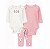 Conjunto Carter's 3 Peças Rosa Pinguins - Imagem 1