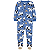 Macacão Carter's Fleece Azul Vaca Malhada - Imagem 1