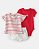 Conjunto Carter's 3 Peças Vermelho Listras Barquinho - Imagem 1