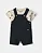 Jardineira Carter's 2 peças Preto Camiseta Praia - Imagem 1