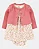 Conjunto Carter's 2 Peças Vestido Body Floral com Cardigan Rosa - Imagem 1