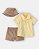 Conjunto Carter's 3 Peças Polo Amarela com Chapéu - Imagem 1