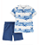 Conjunto Carter's 2 Peças Aviões Shorts Azul - Imagem 1