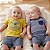 Conjunto Carter's 3 Peças Amarelo Helicóptero Shorts Jeans - Imagem 2