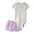 Conjunto Carter's 3 Peças Lilás Body Mommy's Mini - Imagem 4
