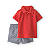 Conjunto Carter's 3 Peças Vermelho Polo Âncora - Imagem 3